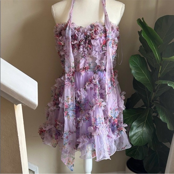 Floral Ruffle Dress - Picture 2 of 2